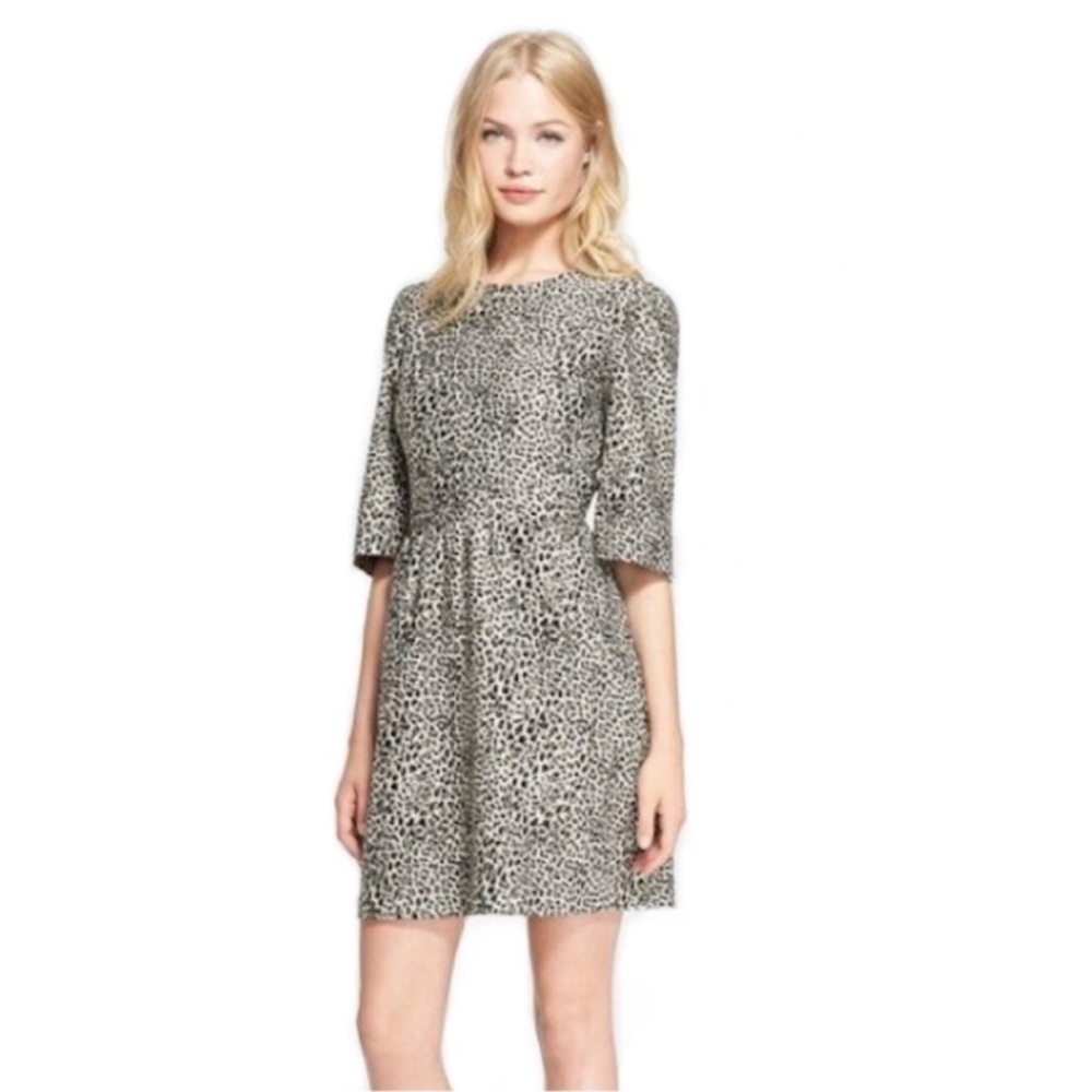 alice & olivia Short Sleeve Leopard Dress - Sz 6